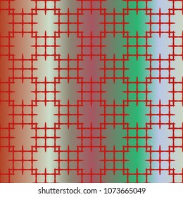 New multicolor abstract background with steel grid.