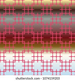 New multicolor abstract background with steel grid.