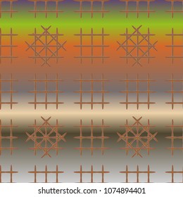 New multicolor abstract background with steel grid.