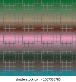 New multicolor abstract background with steel grid.