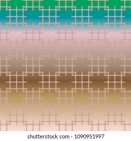 New multicolor abstract background with steel grid.