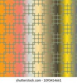 New multicolor abstract background with steel grid.