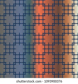New multicolor abstract background with steel grid.