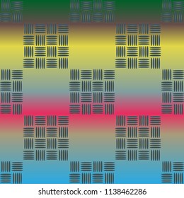 New multicolor abstract background with steel grid.