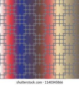 New multicolor abstract background with steel grid.