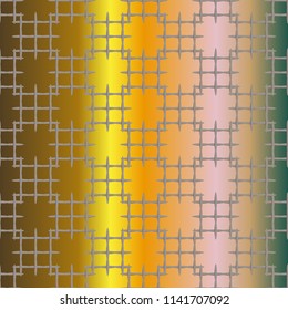 New multicolor abstract background with steel grid.