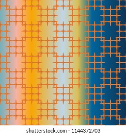 New multicolor abstract background with steel grid.
