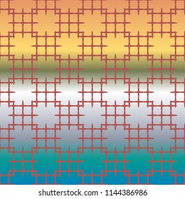 New multicolor abstract background with steel grid.