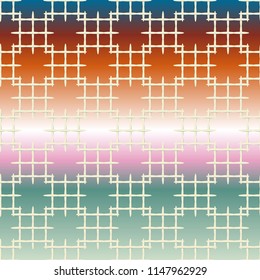 New multicolor abstract background with steel grid.