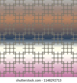New multicolor abstract background with steel grid.