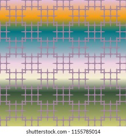 New multicolor abstract background with steel grid.