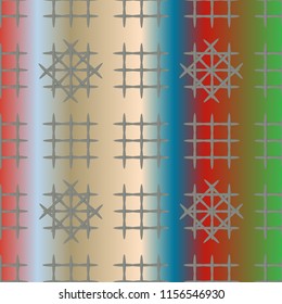 New multicolor abstract background with steel grid.