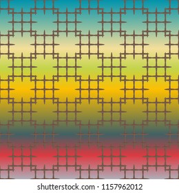 New multicolor abstract background with steel grid.
