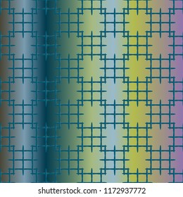 New multicolor abstract background with steel grid.