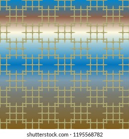 New multicolor abstract background with steel grid.