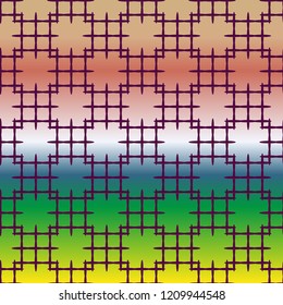 New multicolor abstract background with steel grid.