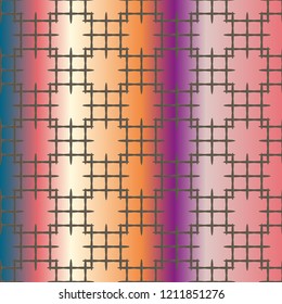 New multicolor abstract background with steel grid.