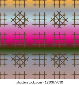 New multicolor abstract background with steel grid.