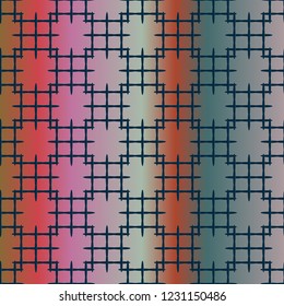 New multicolor abstract background with steel grid.