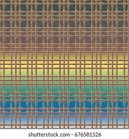 New multicolor abstract background with steel grid.