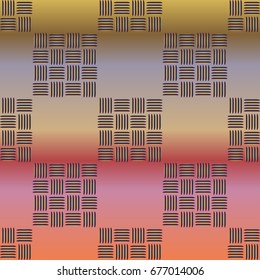 New multicolor abstract background with steel grid.