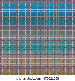 New multicolor abstract background with steel grid.