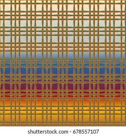 New multicolor abstract background with steel grid.