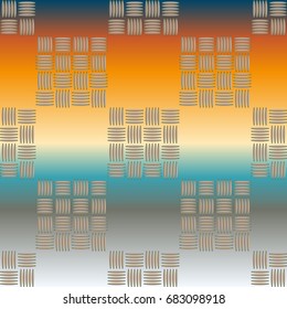 New multicolor abstract background with steel grid.
