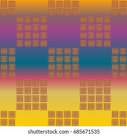 New multicolor abstract background with steel grid.