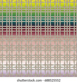 New multicolor abstract background with steel grid.