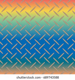 New multicolor abstract background with steel grid.