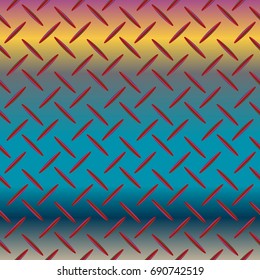 New multicolor abstract background with steel grid.