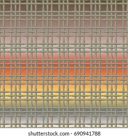 New multicolor abstract background with steel grid.