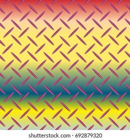 New multicolor abstract background with steel grid.