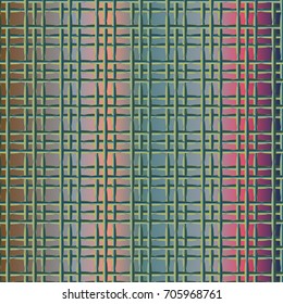 New multicolor abstract background with steel grid.
