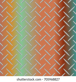 New multicolor abstract background with steel grid.