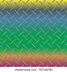 New multicolor abstract background with steel grid.