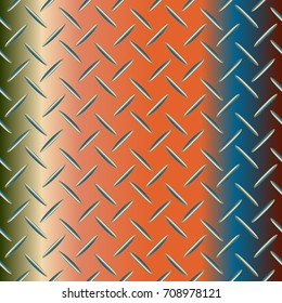 New multicolor abstract background with steel grid.