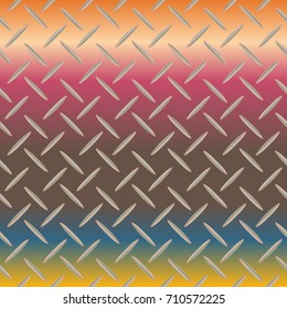 New multicolor abstract background with steel grid.