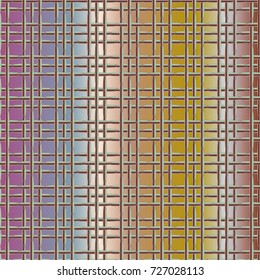 New multicolor abstract background with steel grid.