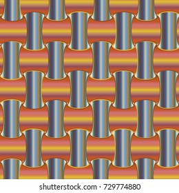 New multicolor abstract background with steel grid.