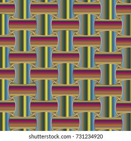 New multicolor abstract background with steel grid.