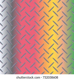 New multicolor abstract background with steel grid.