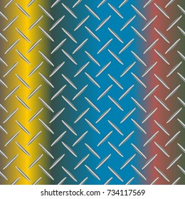 New multicolor abstract background with steel grid.