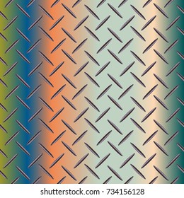 New multicolor abstract background with steel grid.