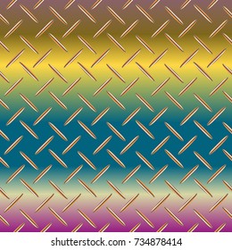 New multicolor abstract background with steel grid.