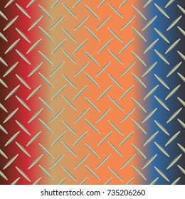 New multicolor abstract background with steel grid.