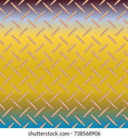 New multicolor abstract background with steel grid.
