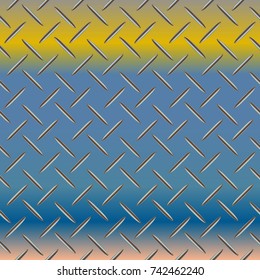 New multicolor abstract background with steel grid.