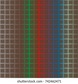 New multicolor abstract background with steel grid.